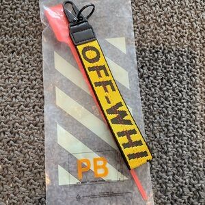 Off-White Black and Yellow Keychain